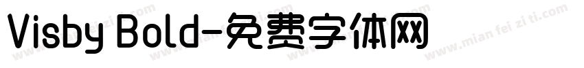 Visby Bold字体转换